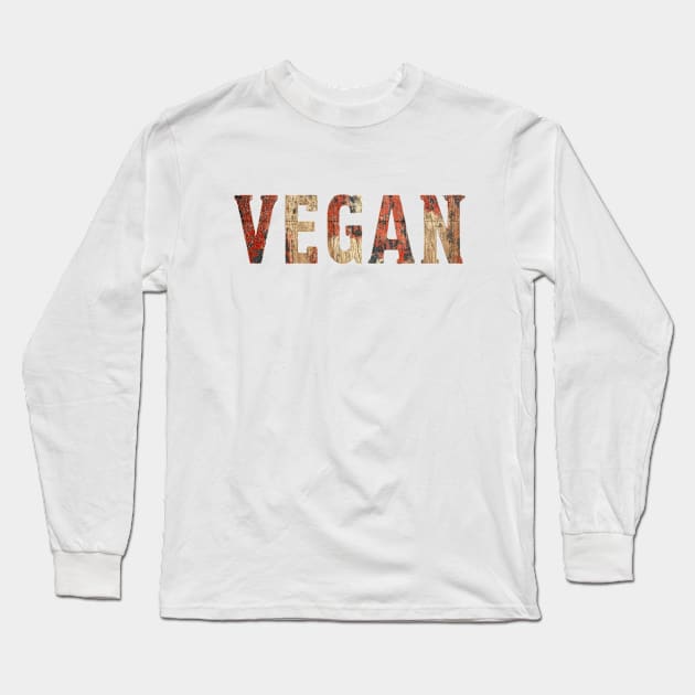 Veganism Long Sleeve T-Shirt by TooplesArt